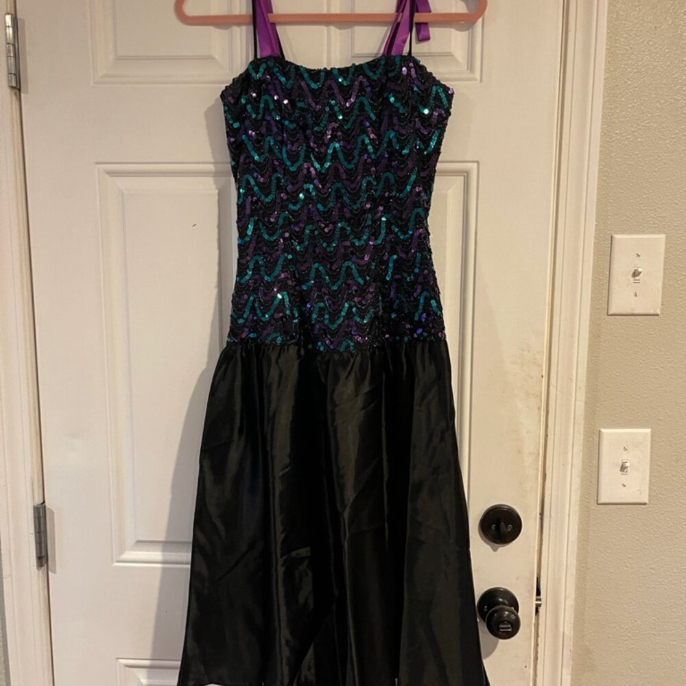 Vintage Union Made 1990’s Sequined Prom Dress